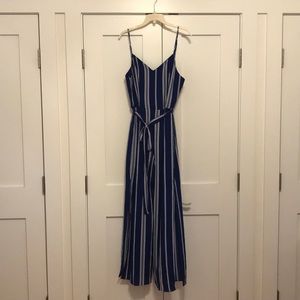 Blue striped Jumpsuit